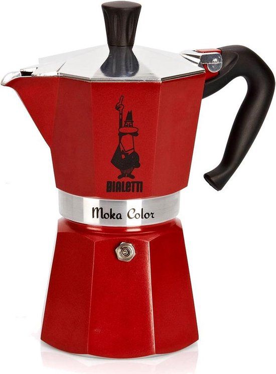 Bialetti Espressomaker - Moka Express - 3 kops - rood<